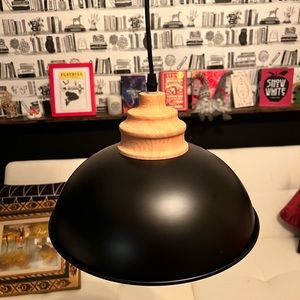 Black Pendant Light Fixture • Modern • Hanging Light •Mid/Century Modern